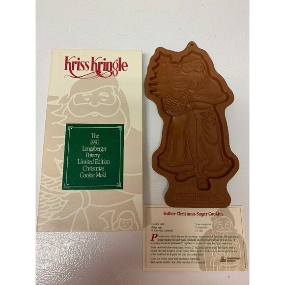 Longaberger Limited Edition Kriss Kringle Mold - Picture 1 of 8